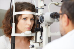 Woman Undergoing Eye Exam